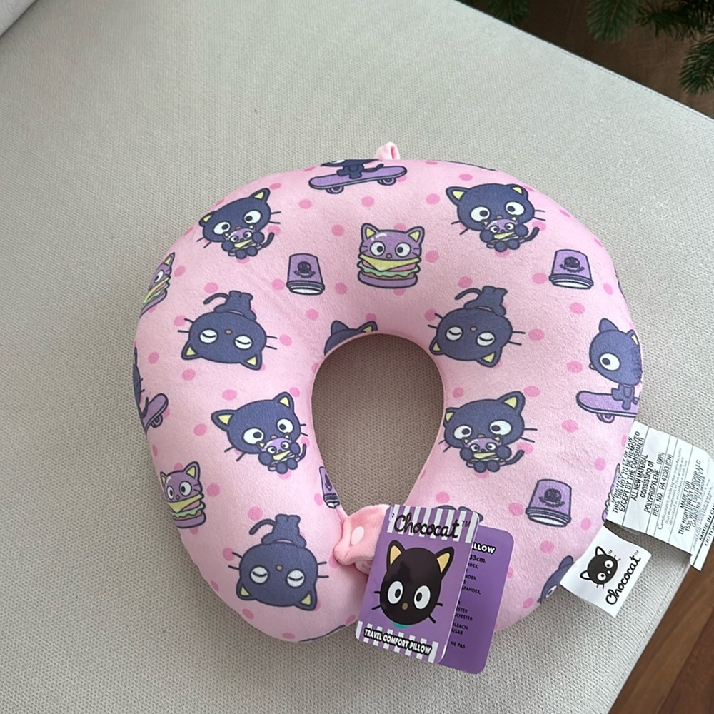 SANRIO CHOCOCAT TRAVELL NECK PILLOW NEW WITH TAG